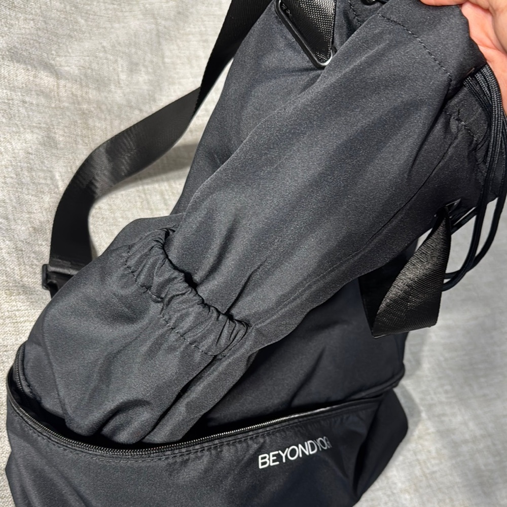 Beyond Yoga Black Drawstring Backpack - image 4